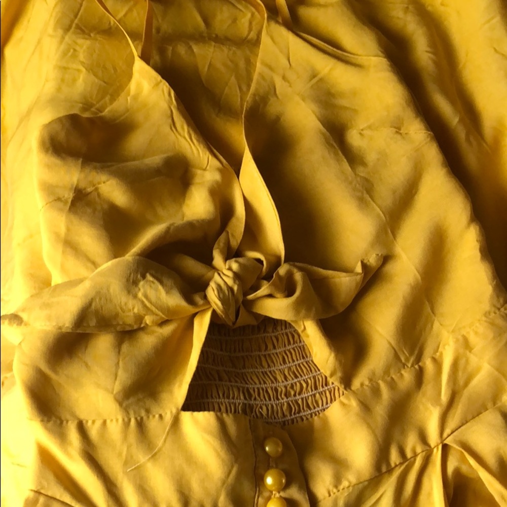 🌟Sunflower Yellow Peekaboo Bow Sundress - Picture 6 of 8